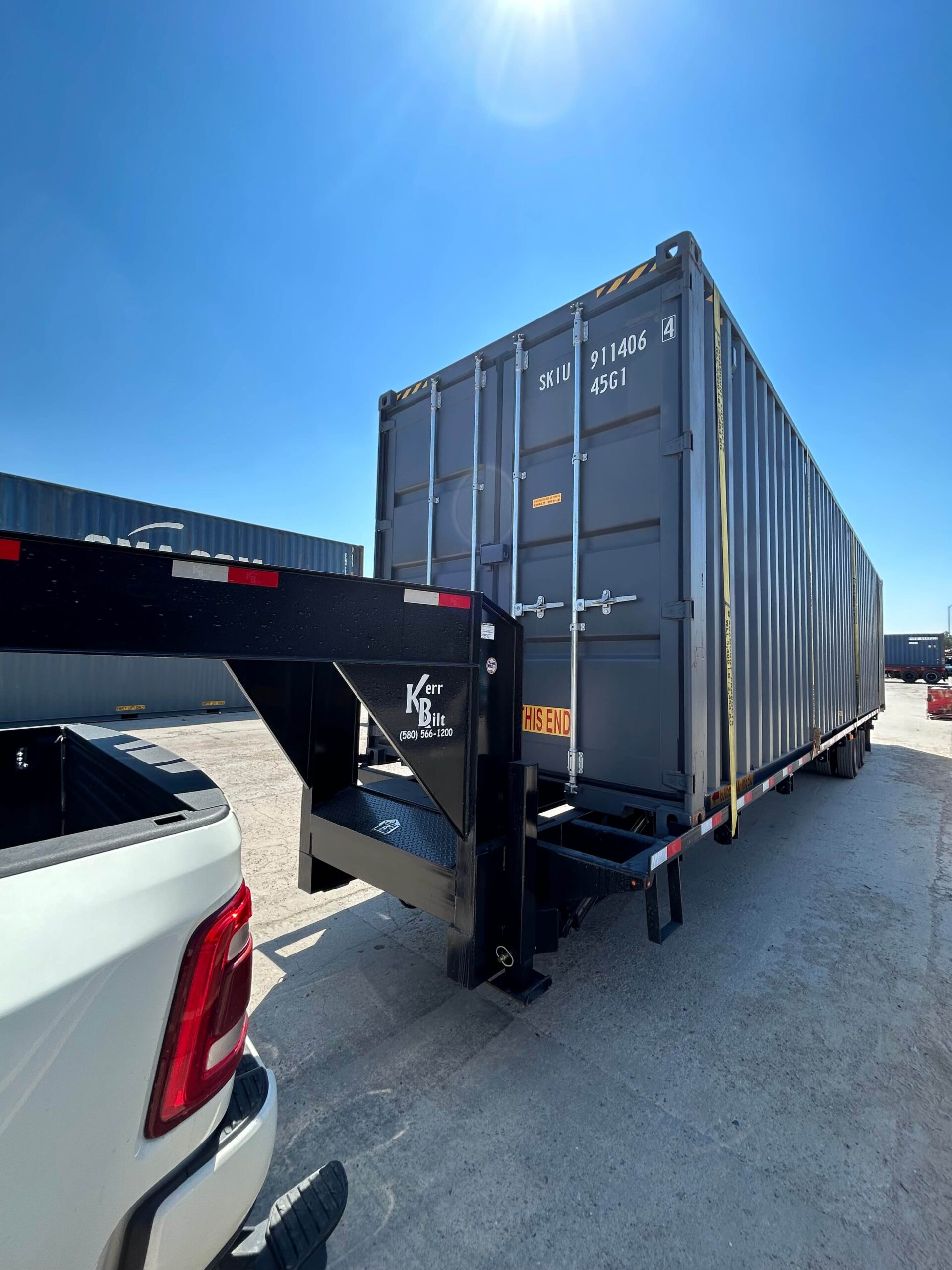 Shipping container service areas