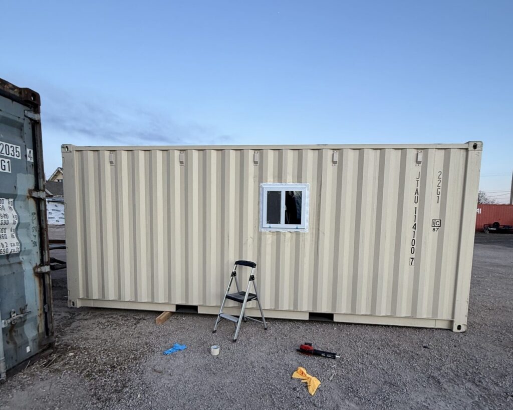 On-site storage container at a Denver property